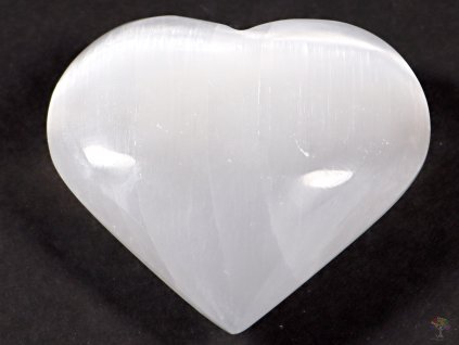 Selenit bílý srdce 6 - 7 cm #721