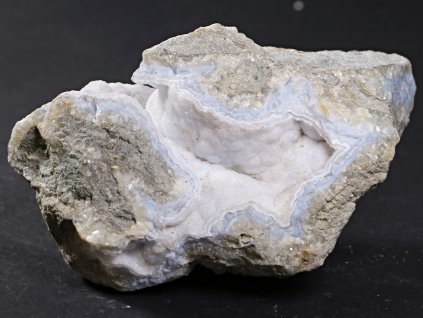 Chalcedon niebieski geoda 1,110 kg - najwyższa jakość - Urugwaj #382