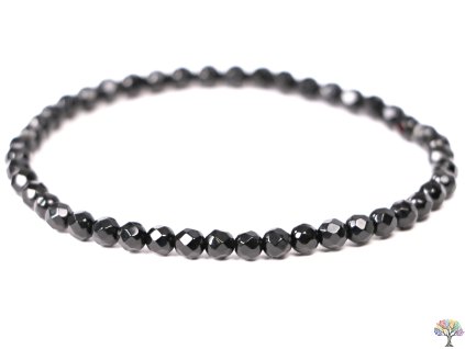 Bransoletka z onyksu fasetowanego 4 mm #57 z naturalnych kamieni