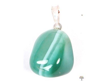 Pendant from Agate green size M #44