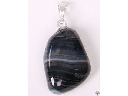 Pendant from Agate black size M #47