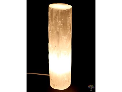 Selenitová lampa elektrická - válec 40 cm 6 kg - JUMBO - přírodní kámen