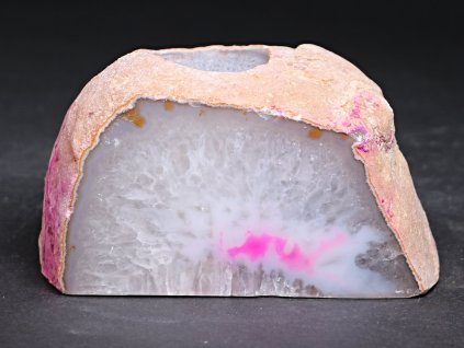 Svícen na svíčku - Achát přírodní - 1.170 kg - #709