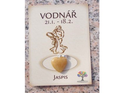 Kámen podle znamení - VODNÁŘ - tvar srdce