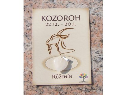 Kámen podle znamení - KOZOROH - tvar srdce