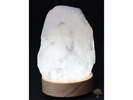 Solná lampa bílá 1 kg - LED světlo