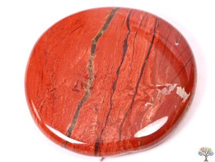 Red jasper 40 - 45 mm flat stone #96