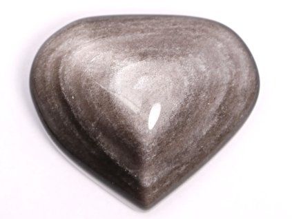 Obsidian heart silver 68g specific #09