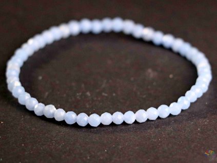 Náramek Angelit 4 mm fazetovaný #248 z přírodních kamenů