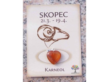 Kámen podle znamení - SKOPEC - tvar srdce
