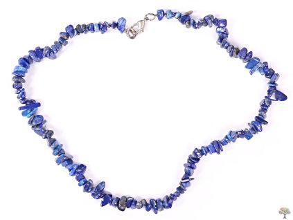 Naszyjnik Lapis Lazuli tromlowane #61 - z naturalnych kamieni