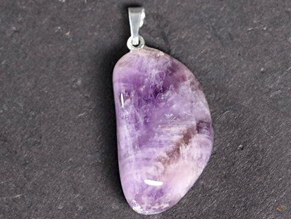 Amethyst stone pendant size M #81
