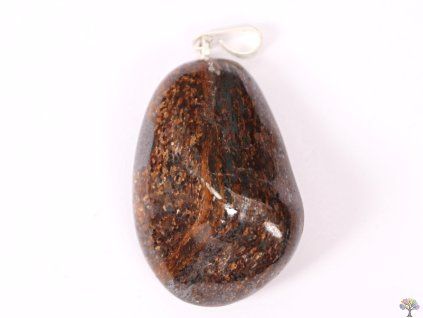 Bronzite stone pendant, size M - #89