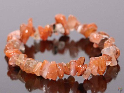 Bracciale chips corniola burattata - 337
