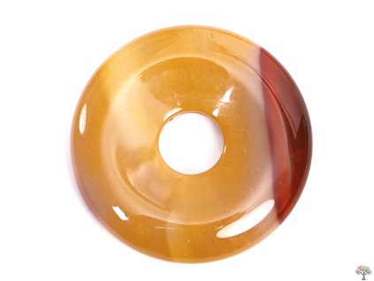 Přívěsek Donut z kamene Mokait vel. 3 cm - #108