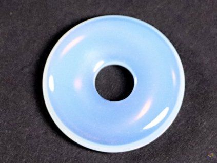 Opalite stone donut pendant, size 3 cm - #112