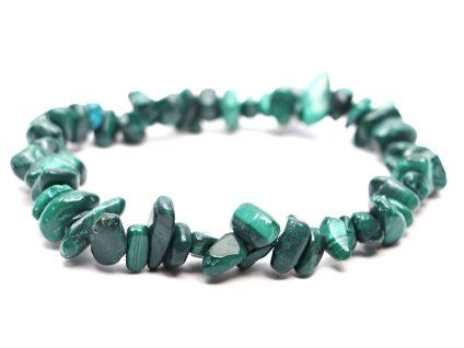 Bracciale chips malachite burattata - 68