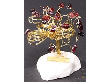Garnet lucky tree 7 cm - R2 - #196