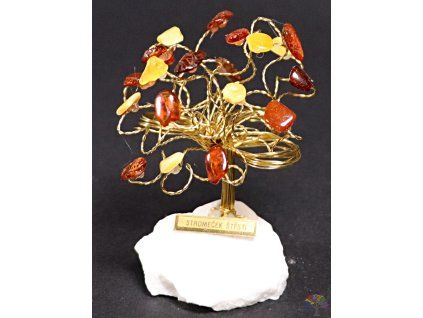Amber lucky tree 7 cm - R2 - #200