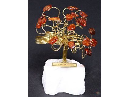 Amber lucky tree 7 cm - R2 - #201
