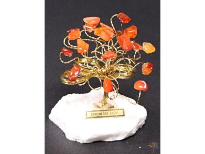 Carnelian lucky tree 7 cm - R2 - #203