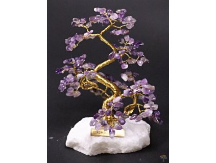 Ametystový stromeček štěstí 14 cm - R7 - #209