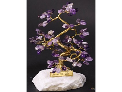 Ametystowy drzewko szczęścia 13 cm - R6 - #221