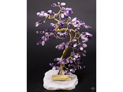 Ametystowy drzewko szczęścia 23 cm - L2 - #225