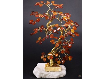 Bursztynowe drzewko szczęścia 23 cm - L2 - #226