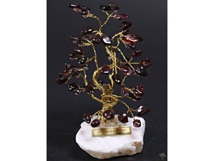 Garnet lucky tree 9 cm - S - #235