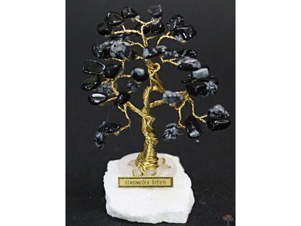 Obsidian lucky tree 9 cm - S - #244