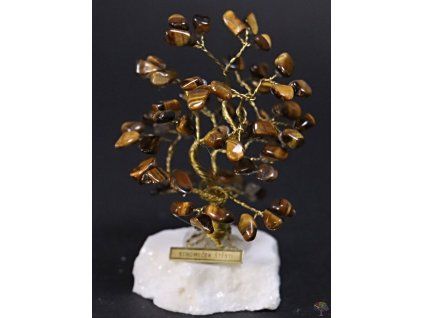 Tiger eye lucky tree 9 cm - S - #247
