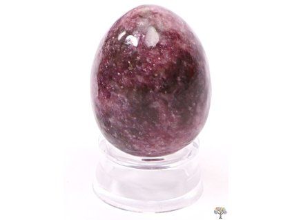 Yoni stone egg Lepidolite #117 + base