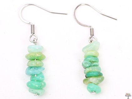 Chrysoprase Stone Earrings #75