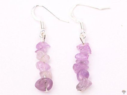 Amethyst light earrings #79
