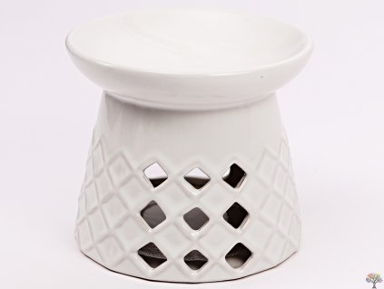 Aroma lampa bílá 11 cm keramika #106