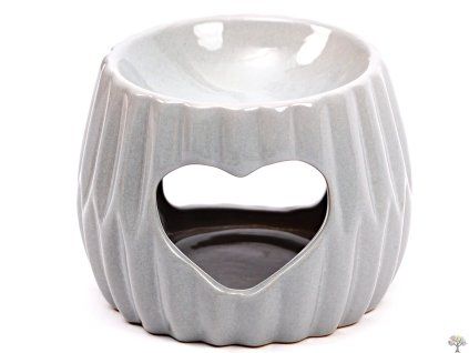 Aroma lamp, gray, 8 cm, ceramic #112