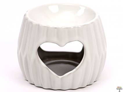 Aroma lampa bílá 8 cm keramika #113