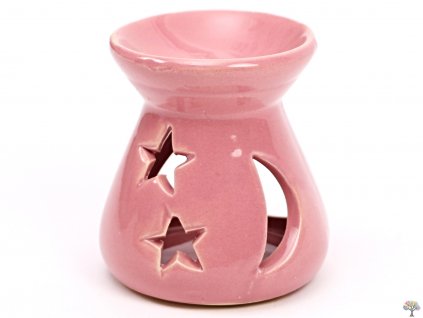 Aroma lampa růžová 7.5 cm keramika #116