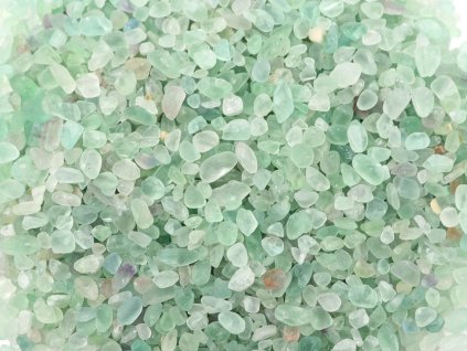 Kamień tromlowany fluoryt zielony XXS rozmiar 4 - 10 mm - Brazylia #439