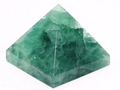 Fluorit pyramida 72 x 72 mm 476g + LED světlo - TOP kvalita #C565