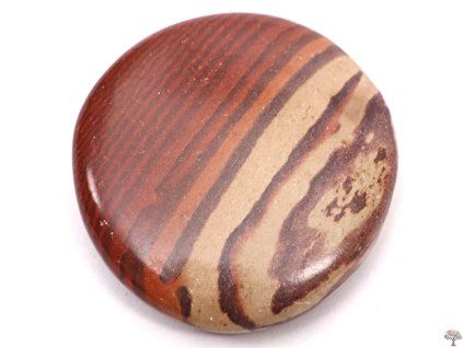 Zebra jasper palm stone 40 - 45 mm flat #128