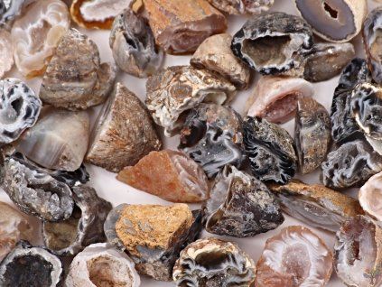 Feather agate 2 - 3 cm natural geode #ZB76