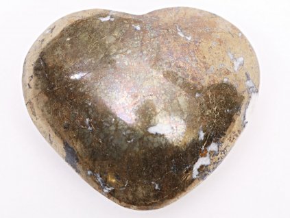 Srdce Pyrit 59x51 mm 180g přírodní kámen #K249