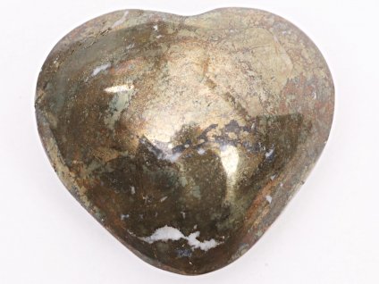 Srdce Pyrit 59x53 mm 200g přírodní kámen #K252