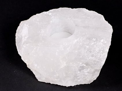 Kryształowy świecznik 1,330 kg - świecznik na świeczkę naturalny #144