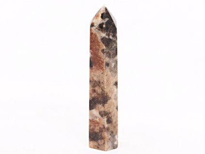 Obelisk Granát vesuvián matrix - špice 110 g - 108 mm #284