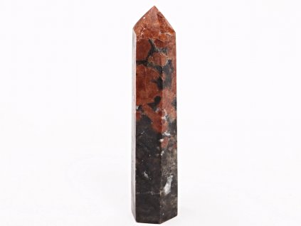 Obelisk Granát vesuvián matrix - špice 108 g - 106 mm #285