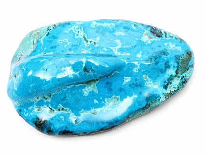Chryzokole polerowany kamień 480 g naturalny - Kongo #K440