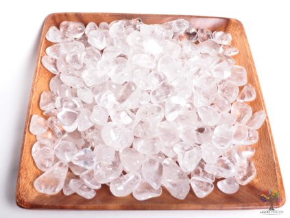 Tromlované kamínky Křišťál L - kameny o velikosti 30 - 45 mm - 1kg - Brazílie